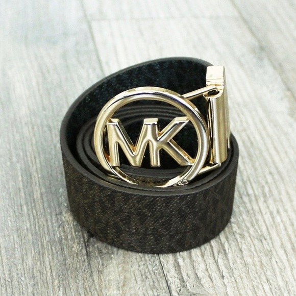 Michael Kors Accessories - SOLD Michael Kors monogram belt MK buckle
